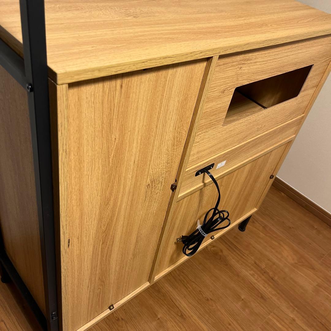 キッチンボード 食器棚 ロータイプ ヴィンテージ レンジ台 レンジラック