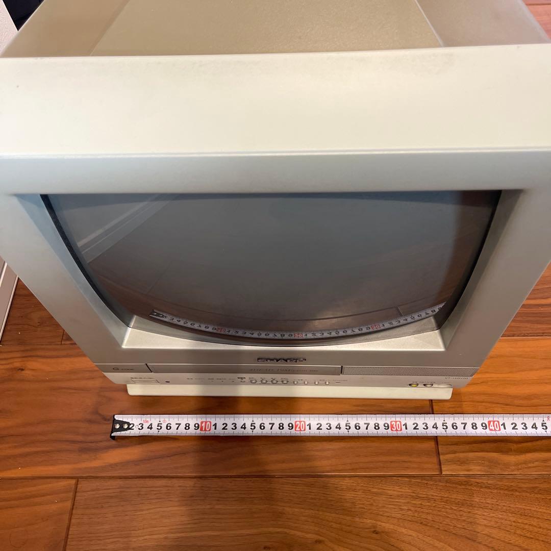 【動作品】SHARP ブラウン管テレビ VHS一体型 VT-14GY20 レトロ