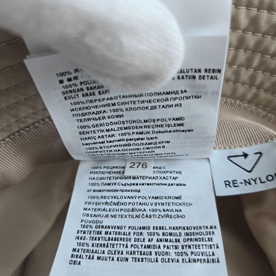 ⭐PRADA⭐　美品　プラダ　 バケットハット RE-NYLON 　ベージュ