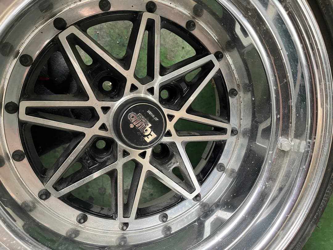 Equip ホイール 185/55R14 タイヤセット　　引っ張り　2本のみ