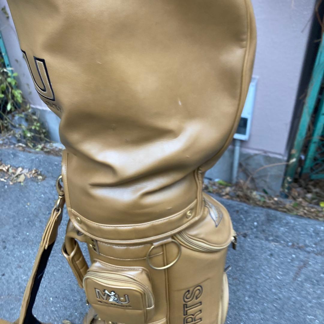 M-U SPORTS 高級レザーキャディバッグ　そこそこ綺麗です