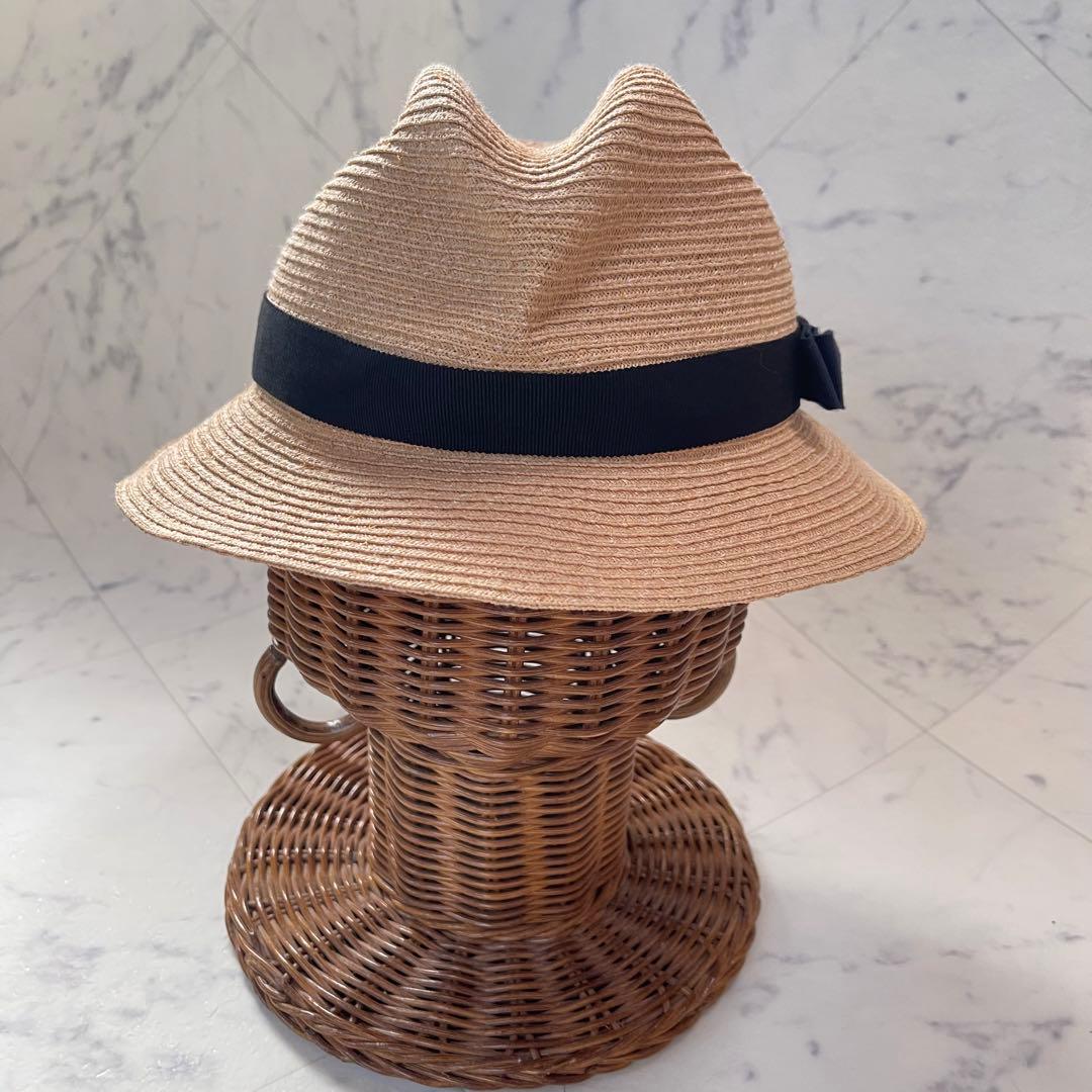 極美品✨マチュアーハ×バーズワーズ コラボ BOXED HAT ラフィアハット