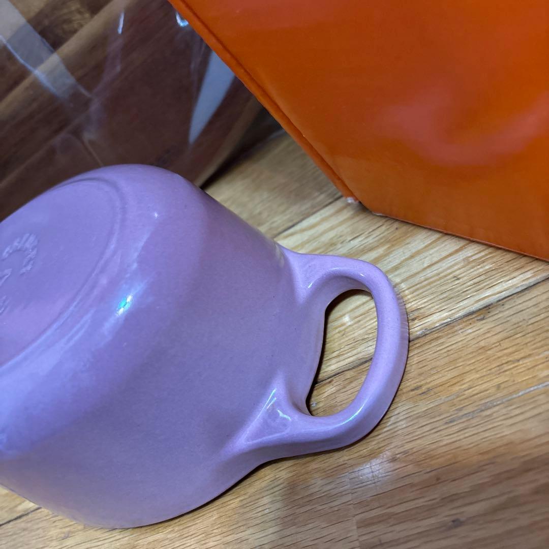 ルクルーゼ　オーバル鍋　モーヴピンク　17cm &アカシアリーフウッドボード