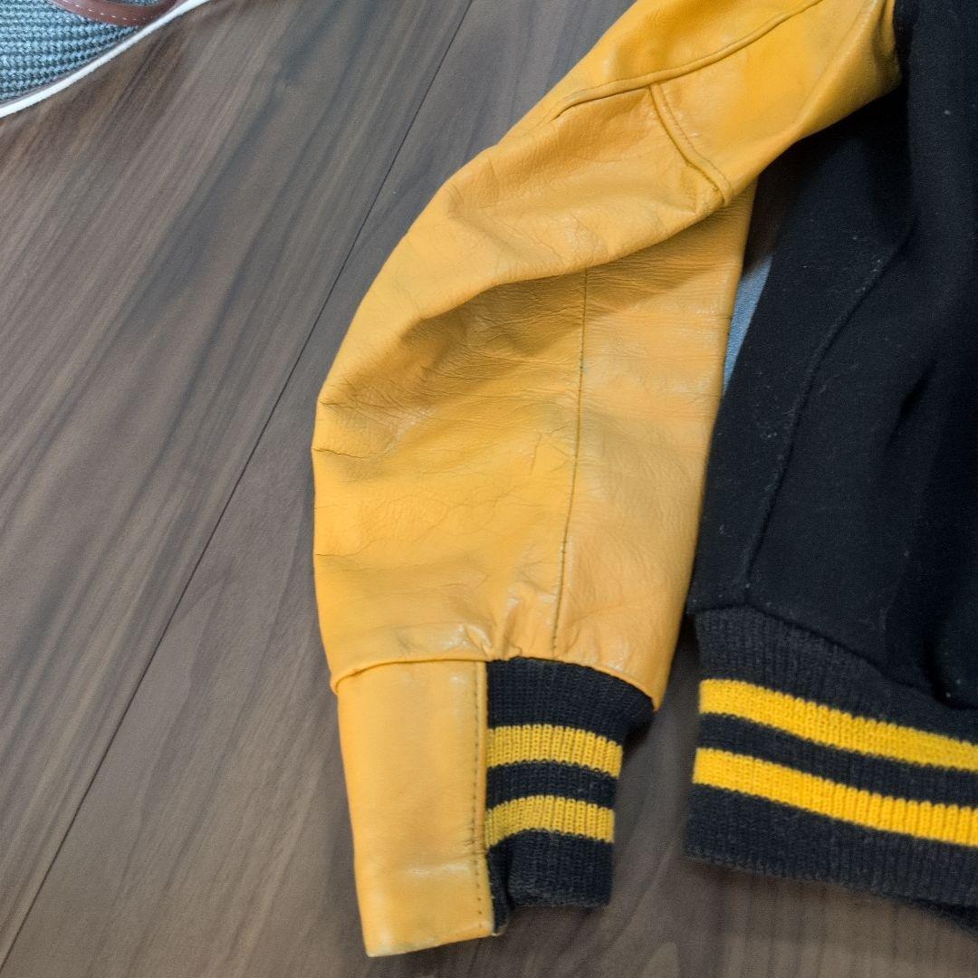 Golden Bear USAビンテージ　 スタジャン ブラック/イエロー L