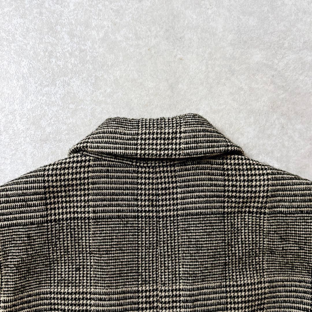 美品✨　POMANDERE グレンチェック　ジャケット　イタリア製