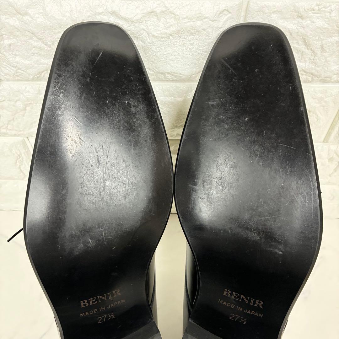 極美品✨BENIR ベニル　ブライダルシューズ　27.5㎝　ヒール3㎝　ブラック