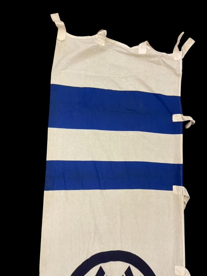 時代物 のぼり古布 布 木綿 武者絵 幟旗 侍 五月 670 x 85cm