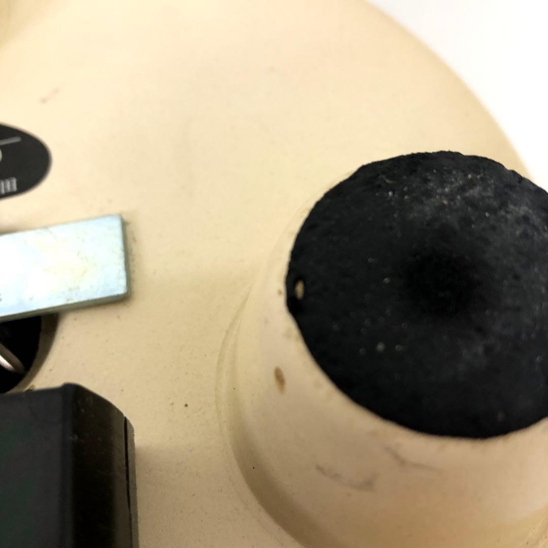 4374-E 茶道具 織部 野々田 風炉型 電熱器 敷板付