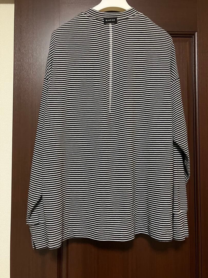 美品 BLAMINK ボーダーロングスリーブ
