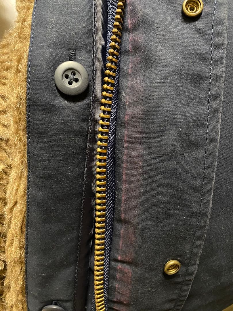 AMERICAN RAG CIE モッズコート　2WAYファー付き　　ネイビー