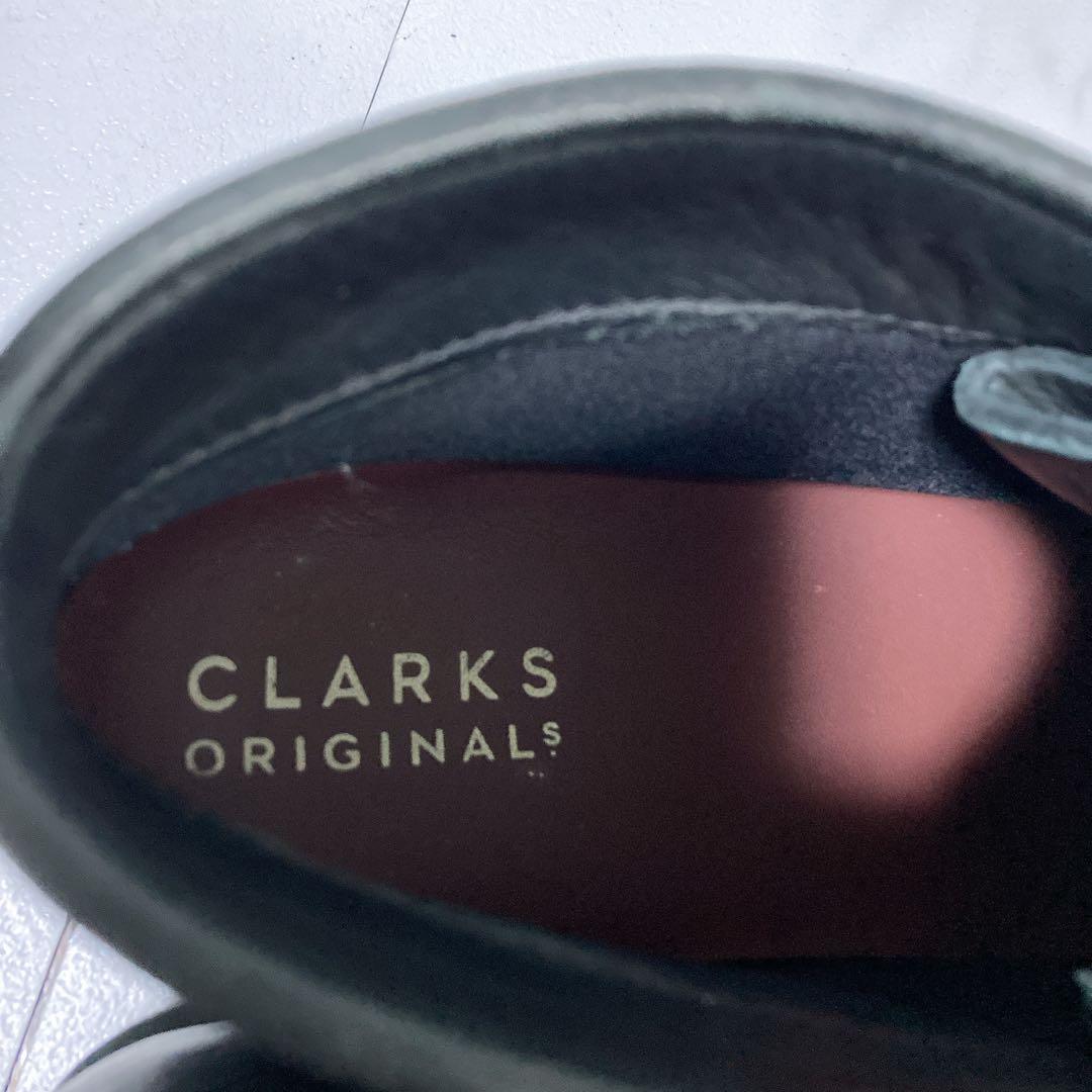 美品 クラークス ワラビーブーツ ゴアテックス 26 ビブラム 黒 シボレザー