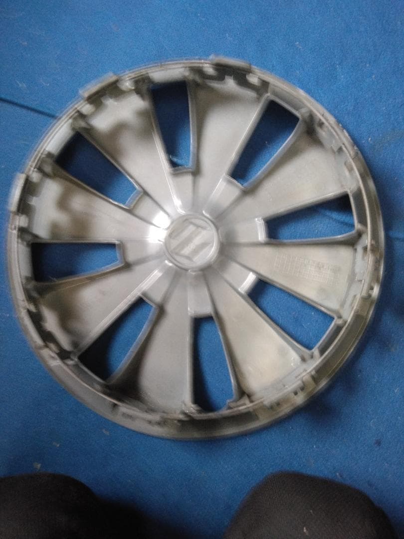 シルバー 10本スポーク ホイールカバー 4枚セット 14 inch