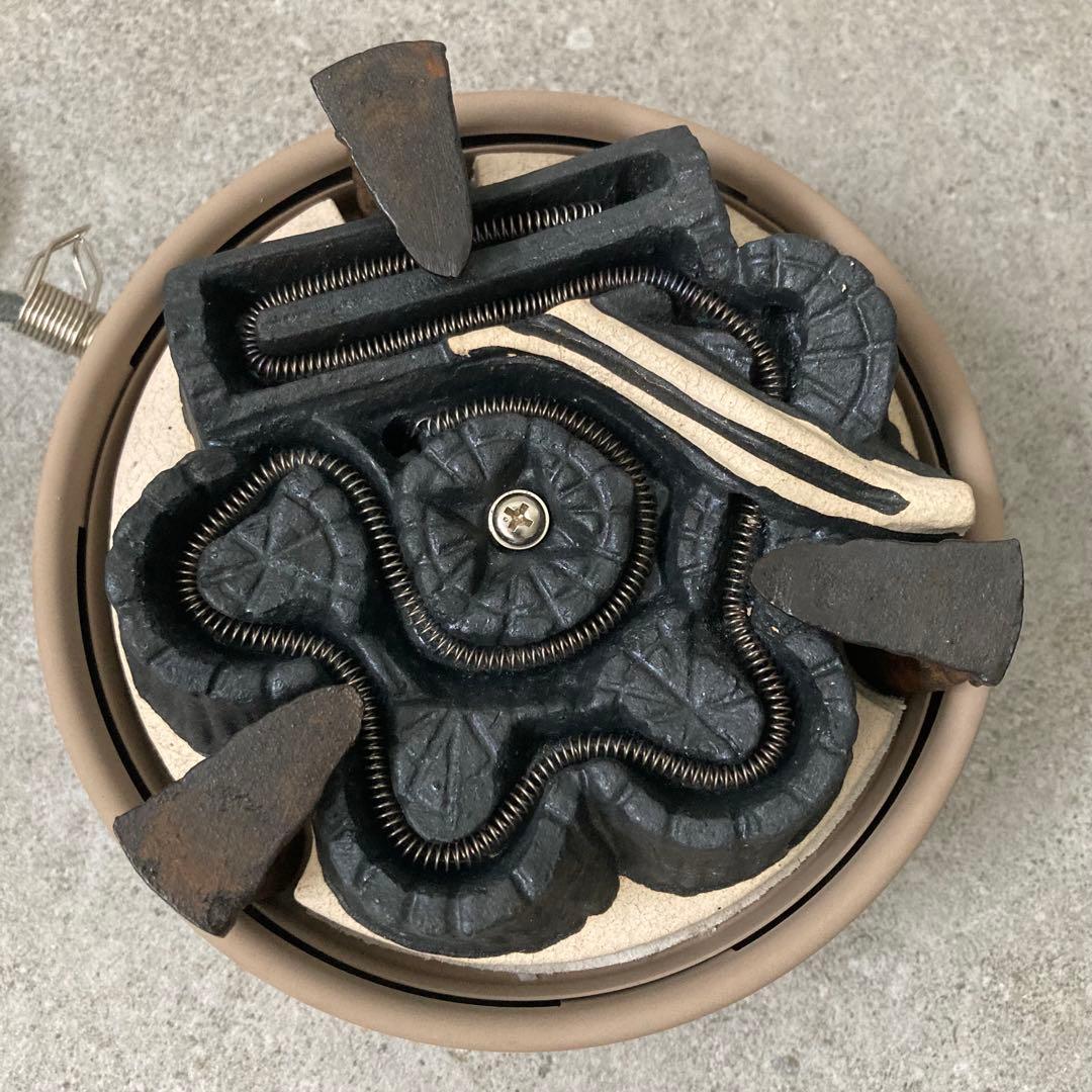 茶道具 茶釜 風炉釜 炭型電熱器 セット