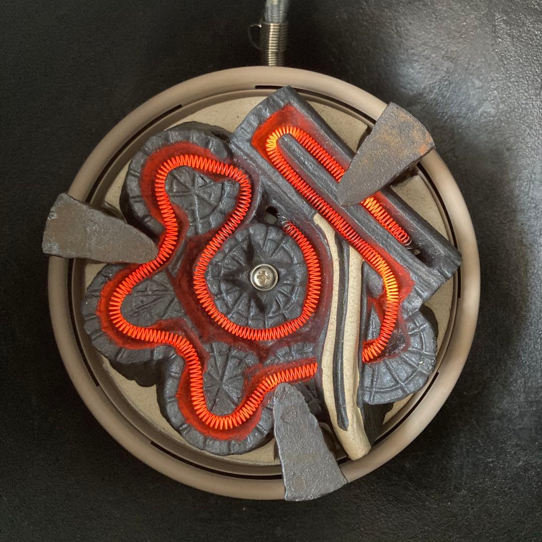 茶道具 茶釜 風炉釜 炭型電熱器 セット