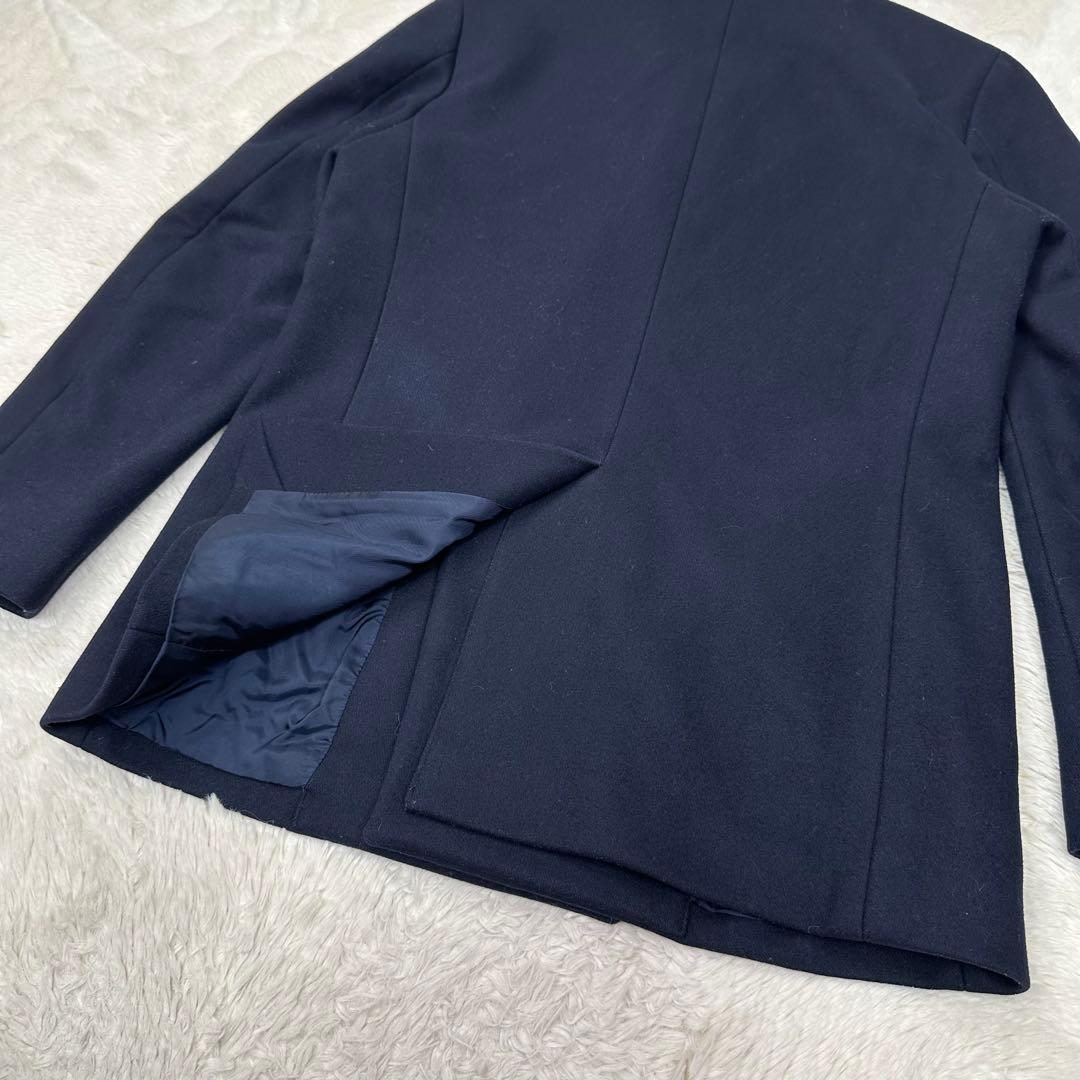 ✨美品✨Theory セオリー 美シルエット Pコート ネイビー 肉厚メルトン