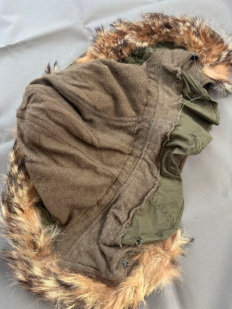 M-51 モッズコート用フード　縞