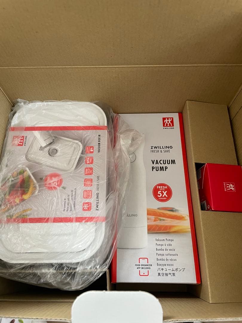 ZWILLING 真空保存 17点セット　ツヴィリング真空保存バッグL3枚付き
