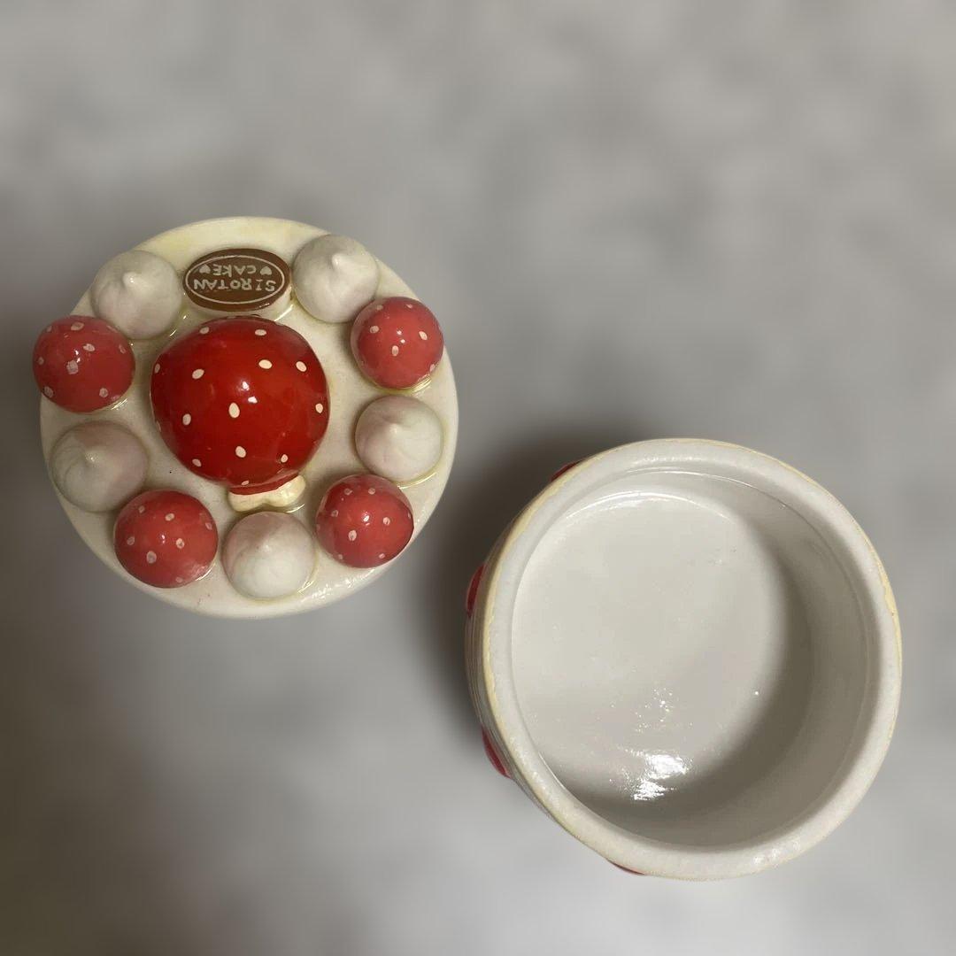 マザーグースの森　しろたん　小物入れ　陶器　平成レトロ　マザーガーデン　レア