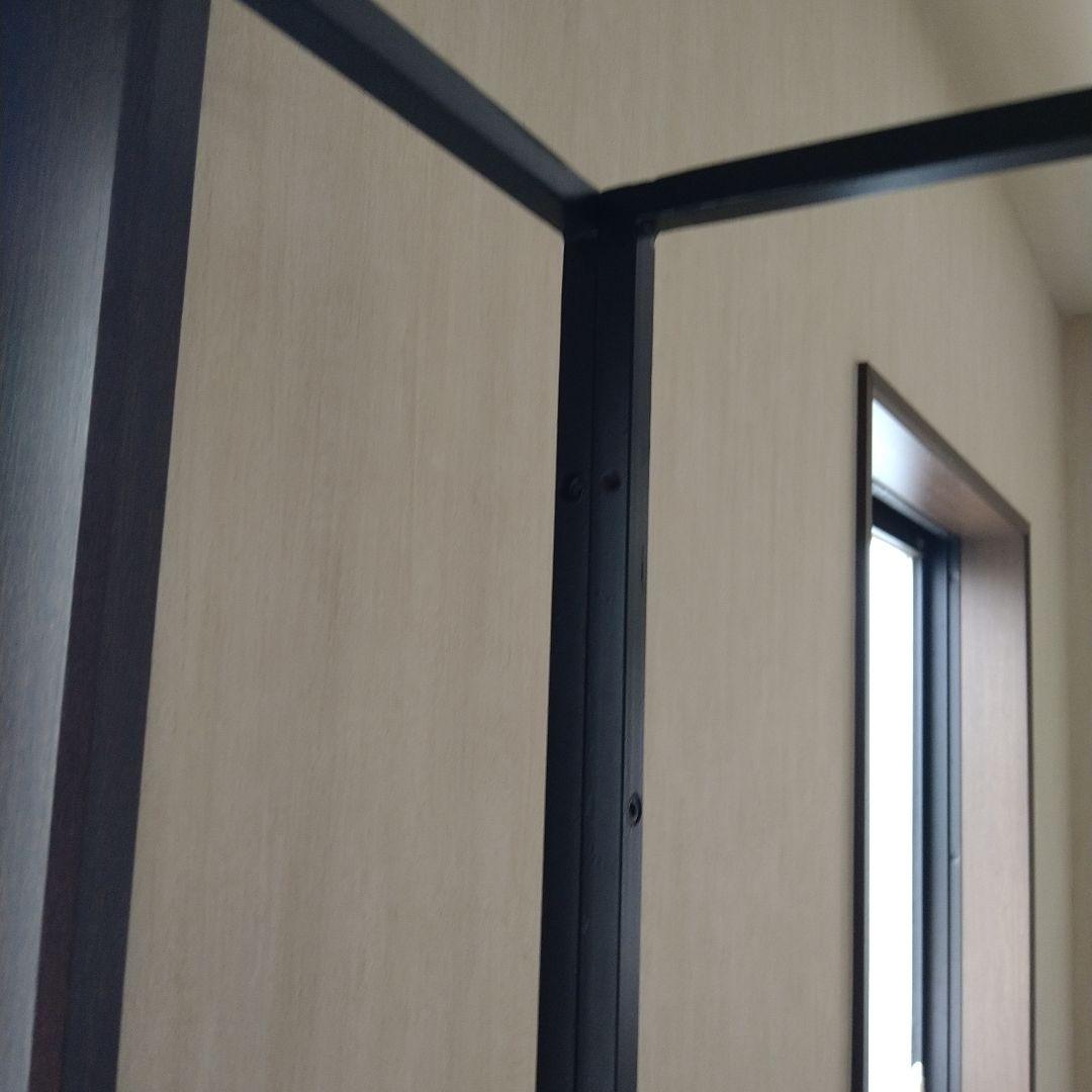 アイアンフレーム　パーテーション　Ｌ字　部屋　間仕切り　部屋干しにも