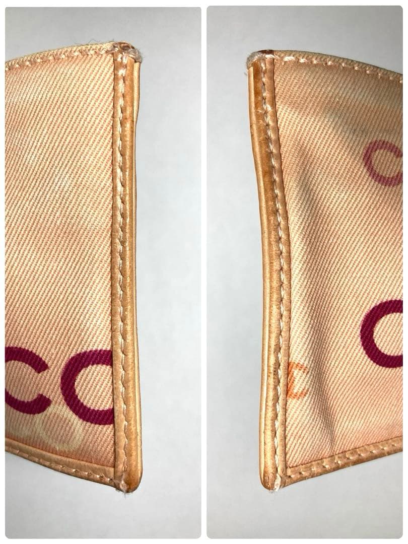 シャネル　キャンバス　キーリング付き　ケース　カードケース　箱付き