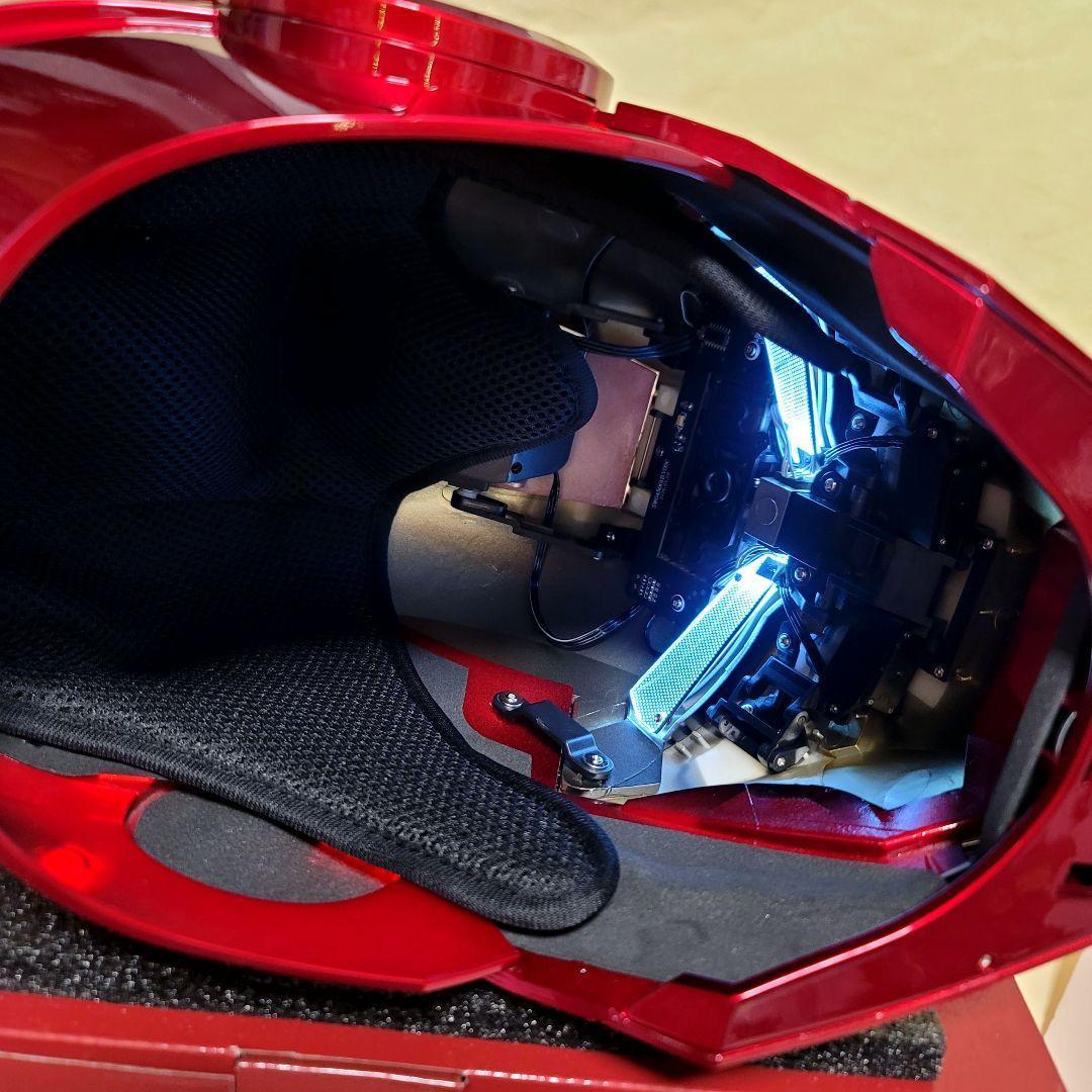 【アイアンマン】最新モデル 音声自動開閉マスク LED マーク5 ヘルメット