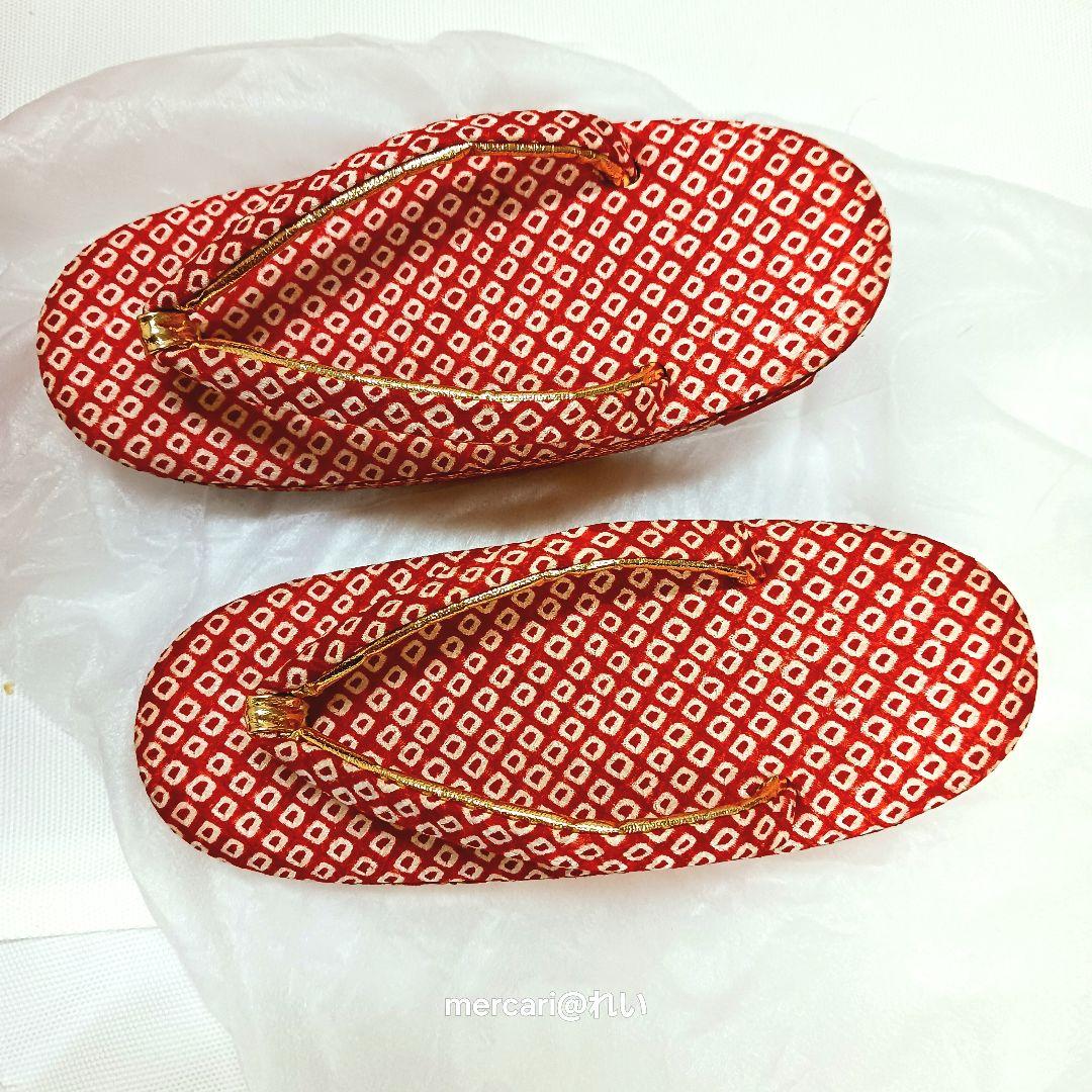 3歳 七五三 正絹 被布 着物 襦袢 草履 女児