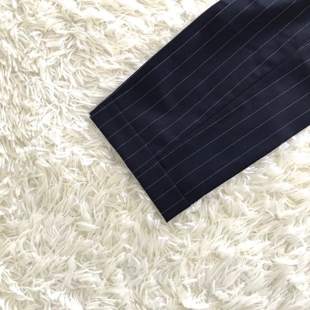 高級✨SOVEREIGN ユナイテッドアローズ スーツ ストライプ ネイビー