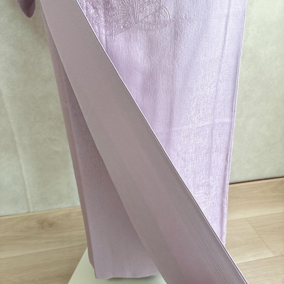 色無地　フルセット　着物　スモールサイズ　しつけ糸付き　正絹　文箱　古典　G15