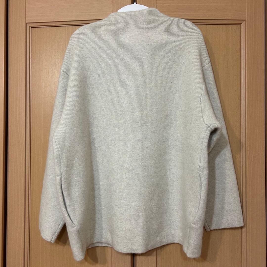 23区　【見上愛さん着用】ラクーンブレンドダブルフェイス ニット アウター　32