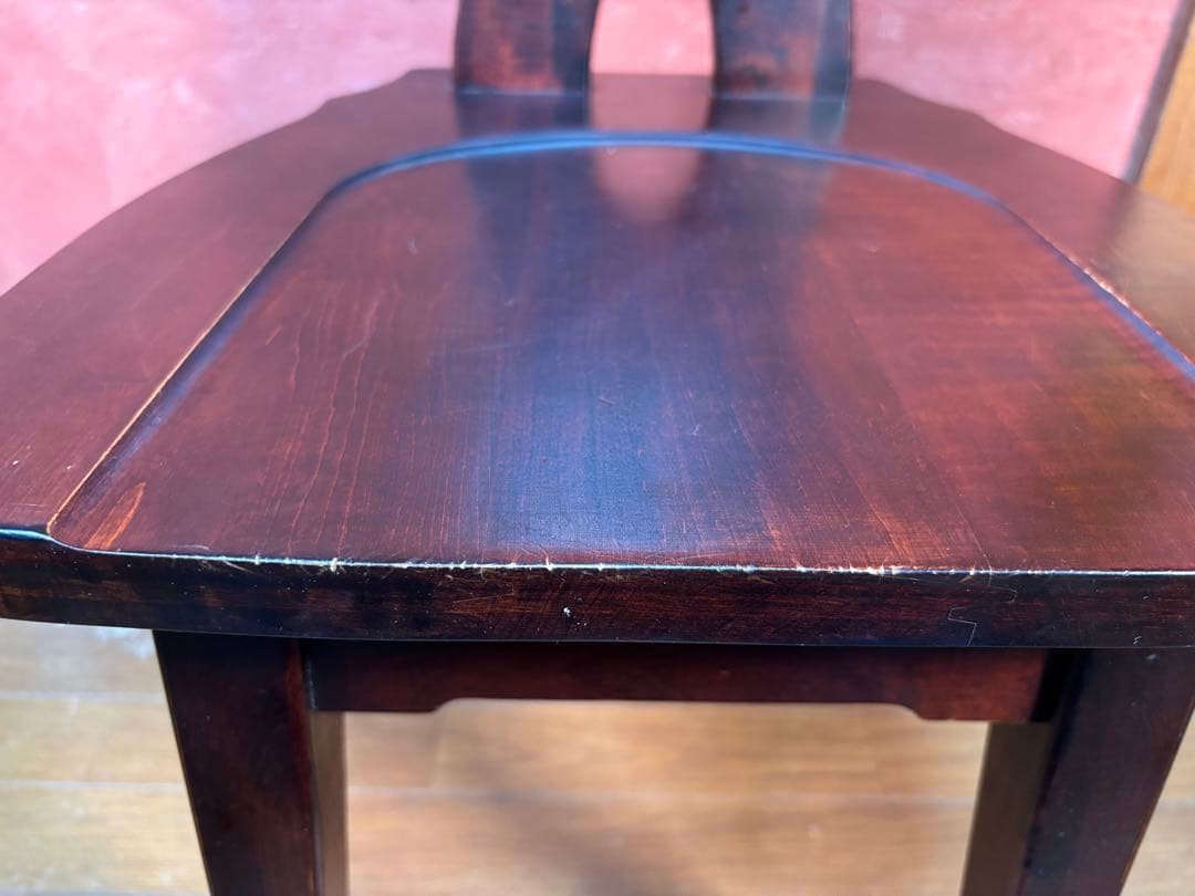 伝統民芸家具　神居民芸　(椅子、板座チェア) 2脚