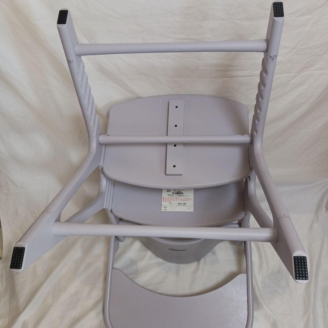 ★【希少】大和屋 アッフルチェア ソフトラベンダー ハイチェア 【組み立て不要】
