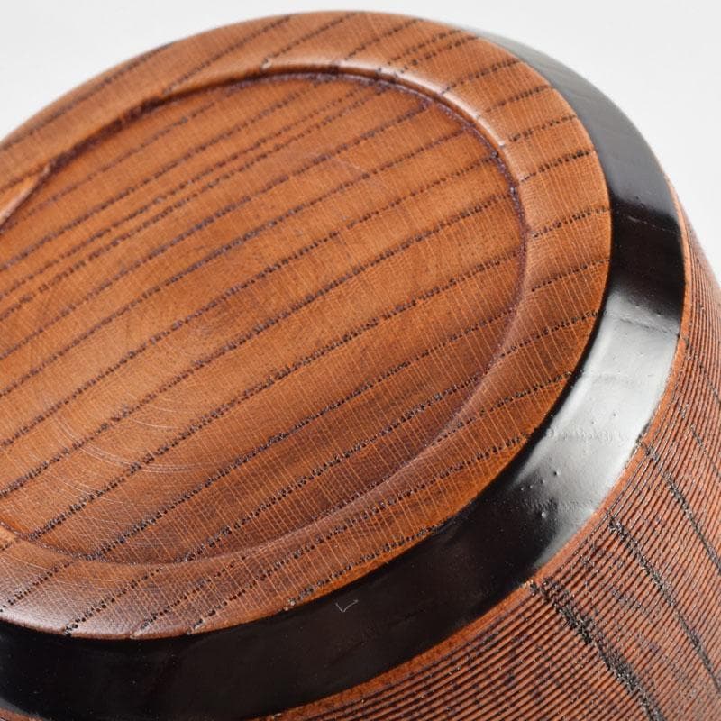 茶道具　塗師　春香作　唐草蒔絵　雪吹茶入　共箱　V　9144