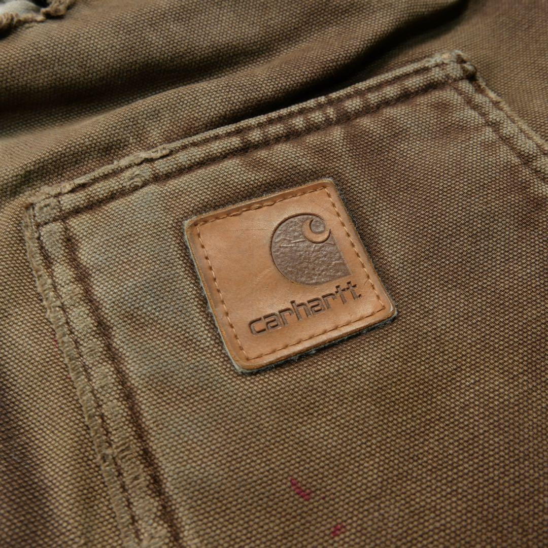 11M416◯Carhartt ボア DKB フェード ボロ リッジコート XL