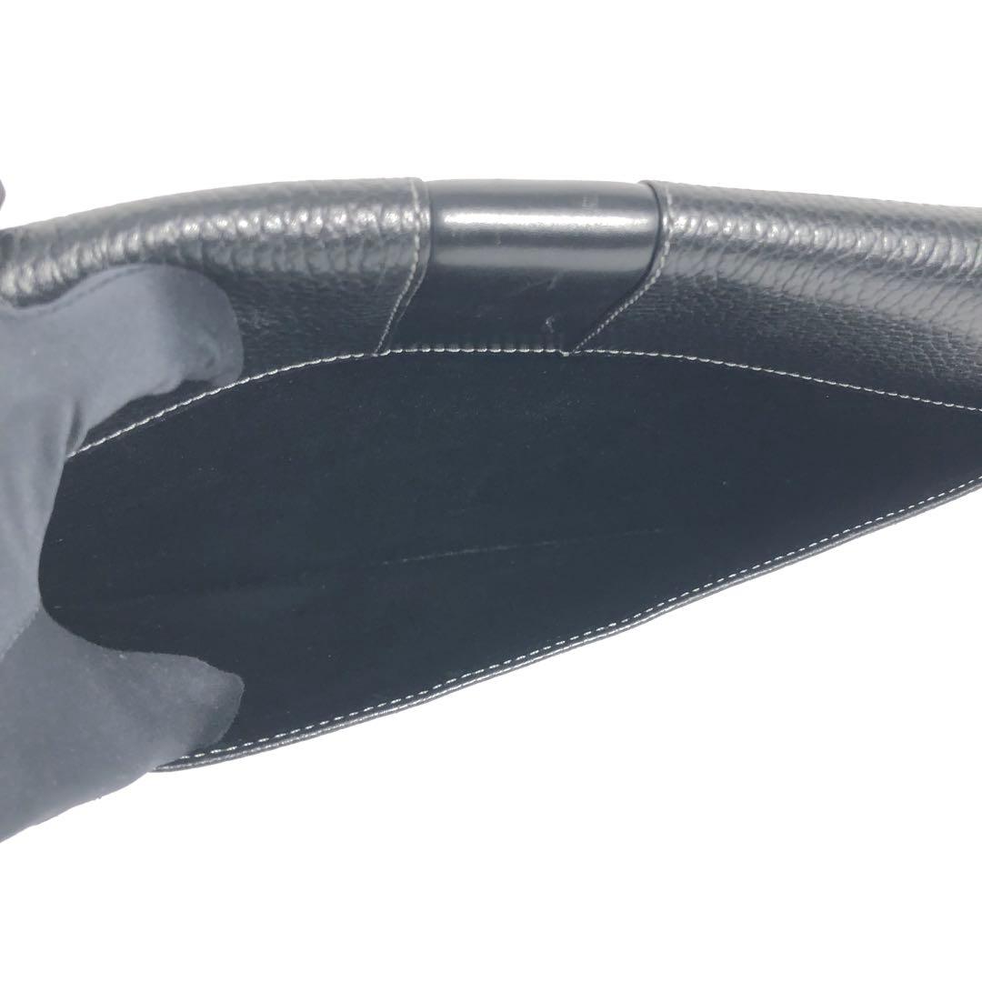 Burberrys バーバリー セカンドバッグ クラッチバッグ レザー ブラック