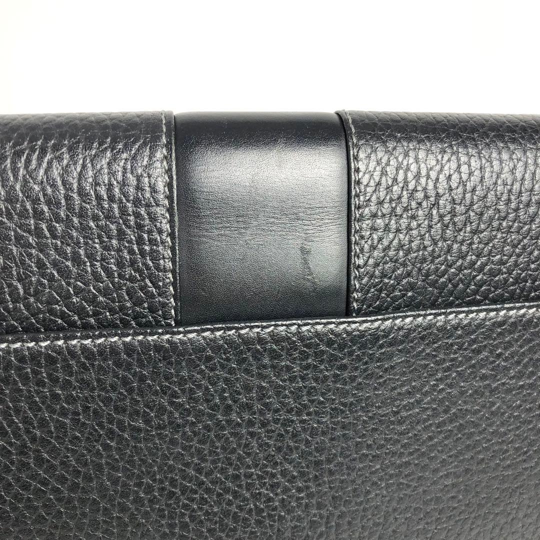 Burberrys バーバリー セカンドバッグ クラッチバッグ レザー ブラック