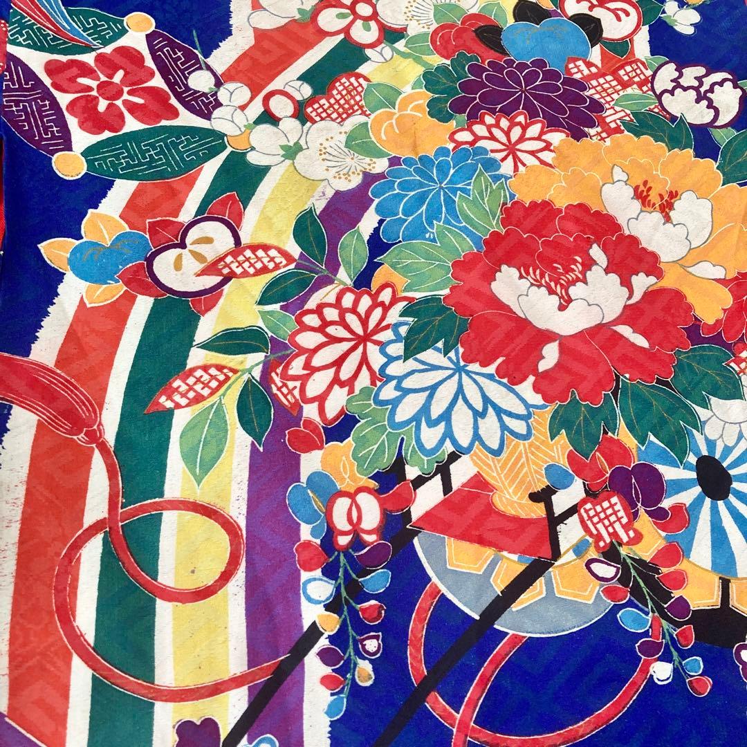 アンティーク　女の子　子供着物　七五三　アンティーク着物　NO24