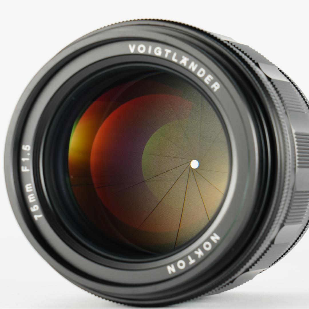 未使用級美品 NOKTON 75mm F1.5 Zマウント 大口径中望遠