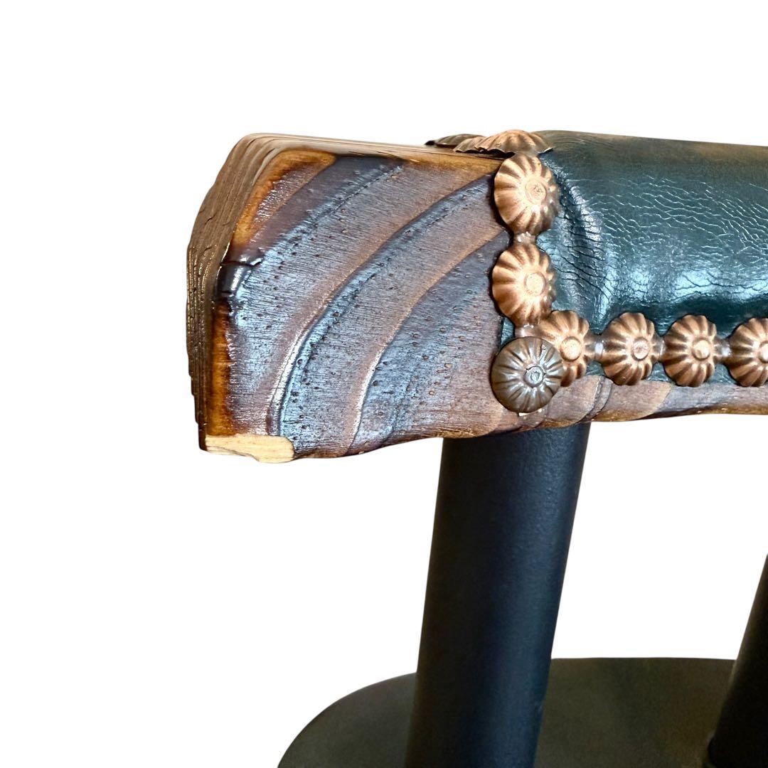 【ヴィンテージ】回転式 バーチェア 2脚セット 昇降式 カウンターチェア レトロ