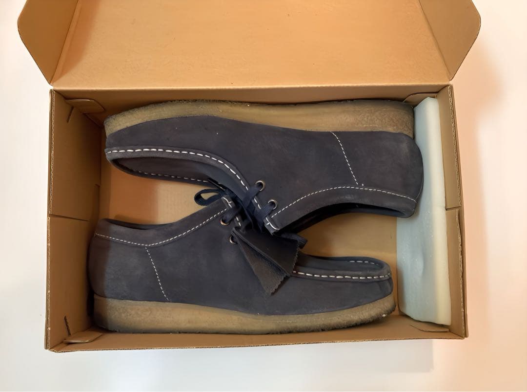 美品 箱付 Clarks ORIGINALS ワラビーブーツ