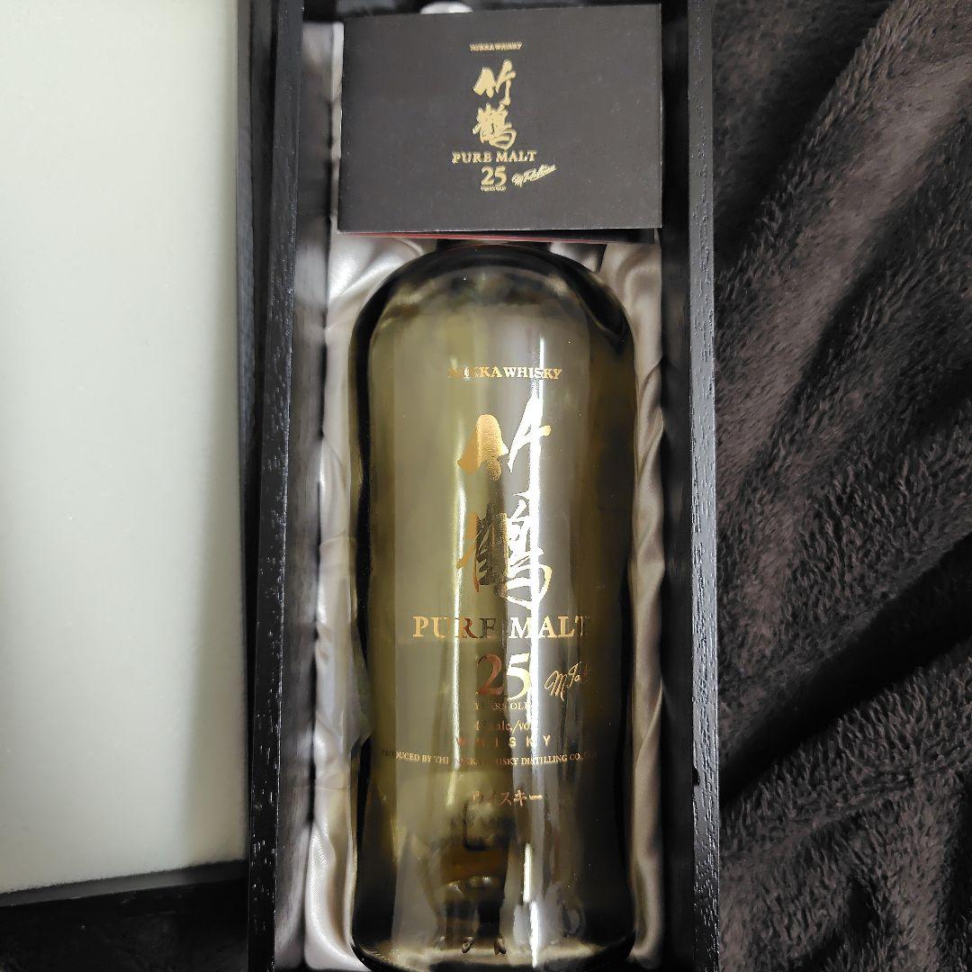 竹鶴25年 外箱＋空瓶＋ 説明書