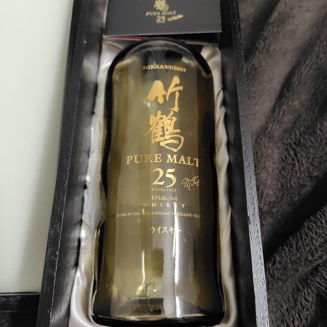 竹鶴25年 外箱＋空瓶＋ 説明書