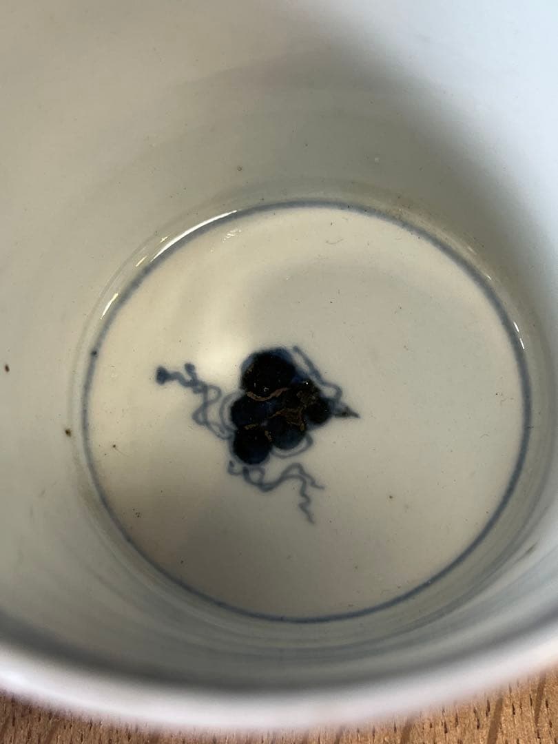 古い蕎麦猪口　そばちょこ　湯呑み　2個セット　古雑貨　アンティーク　昭和レトロ