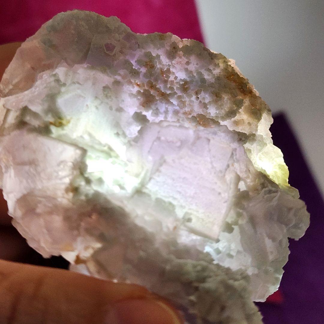 希少シュガーフローライト蛍石 天然石パワーストーン 約10cm