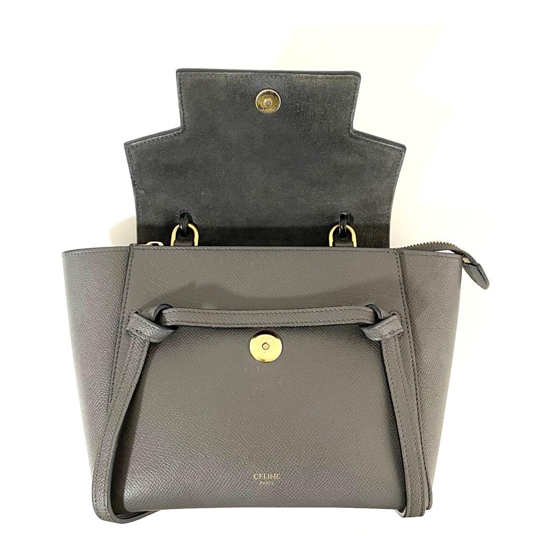 【美品】CELINE セリーヌ 2way ショルダーバッグ ベルトバッグ ナノ