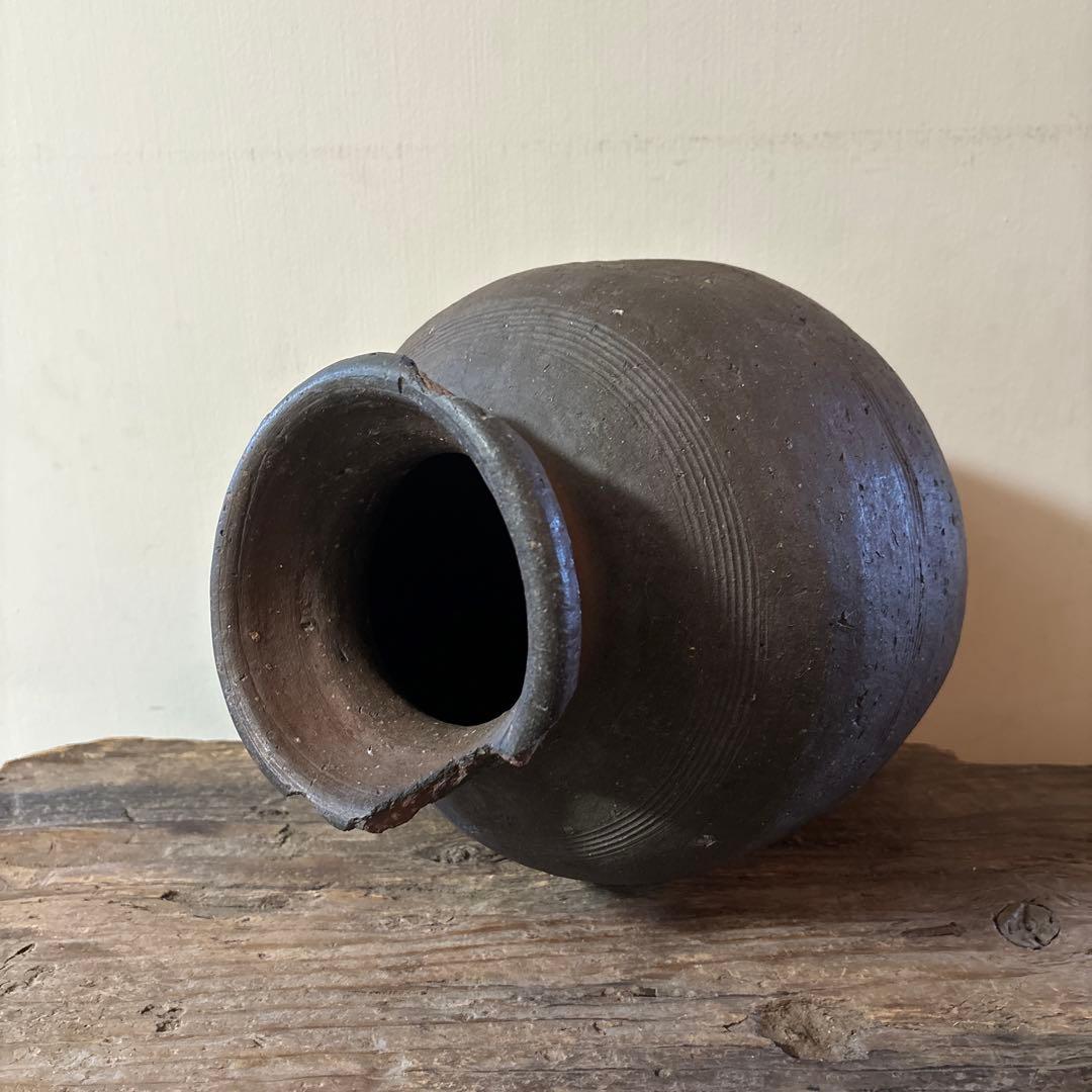 古備前壷　室町時代頃　古丹波　古越前　古信楽　瀬戸　骨董　花器　古陶磁　検:李朝