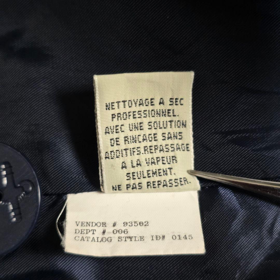 90s Eddie Bauer ウールPコート XL相当 ネイビー