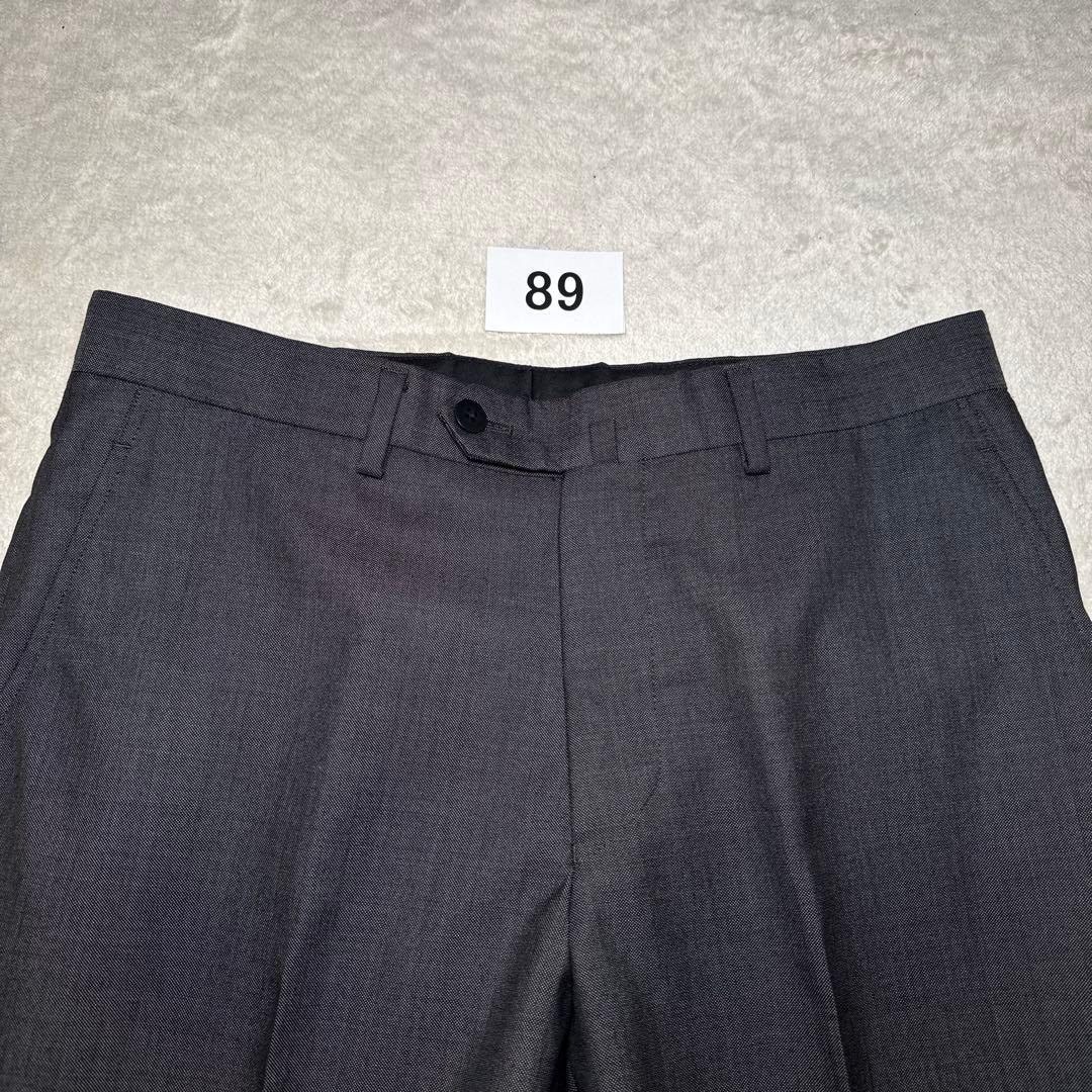 89 極美品　オンリー　スリーピース　スーツ　A6 チャコールグレー