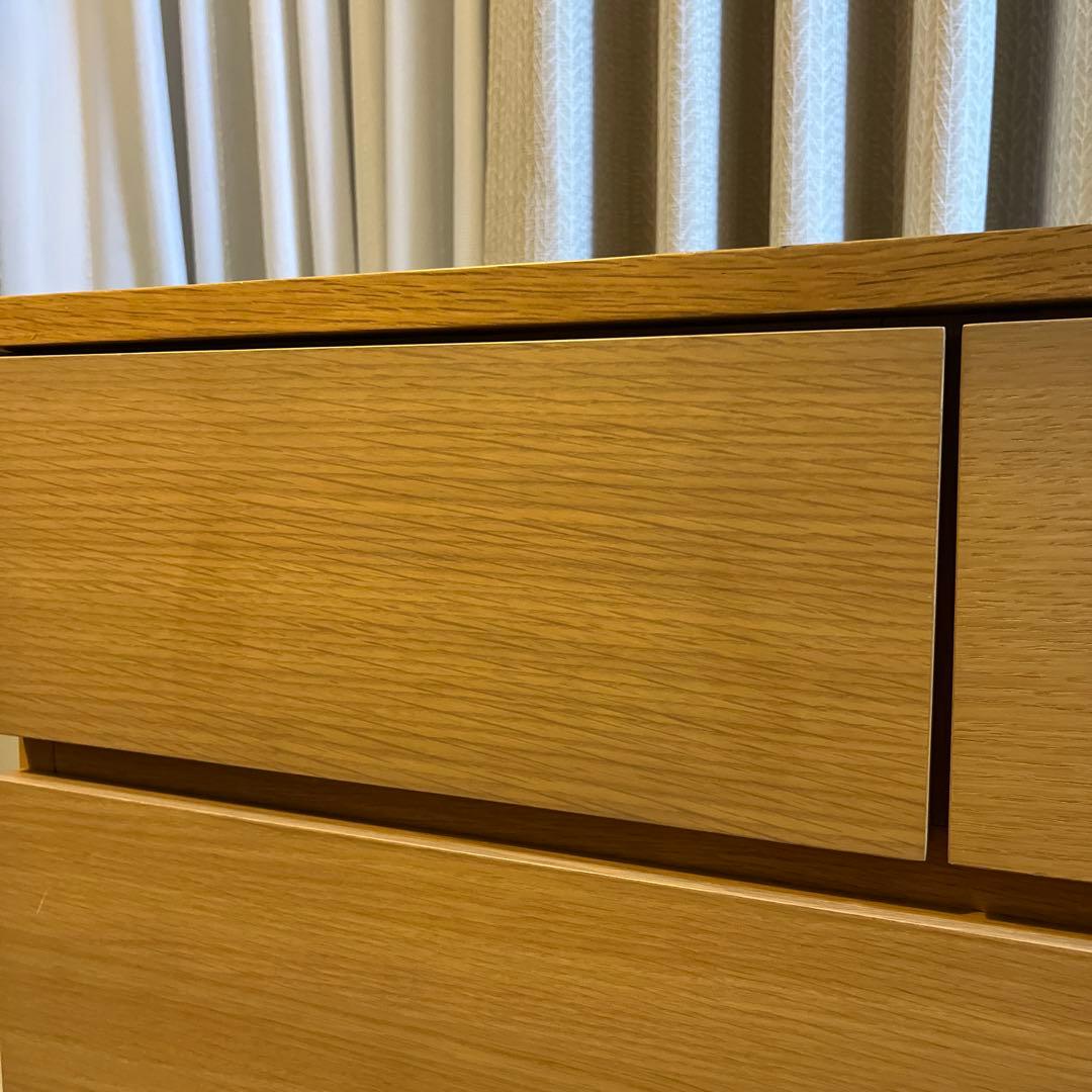 ⭐️美品⭐️廃盤希少⭐️無印⭐️脚付き⭐️チェスト４段・ワイド・オーク材