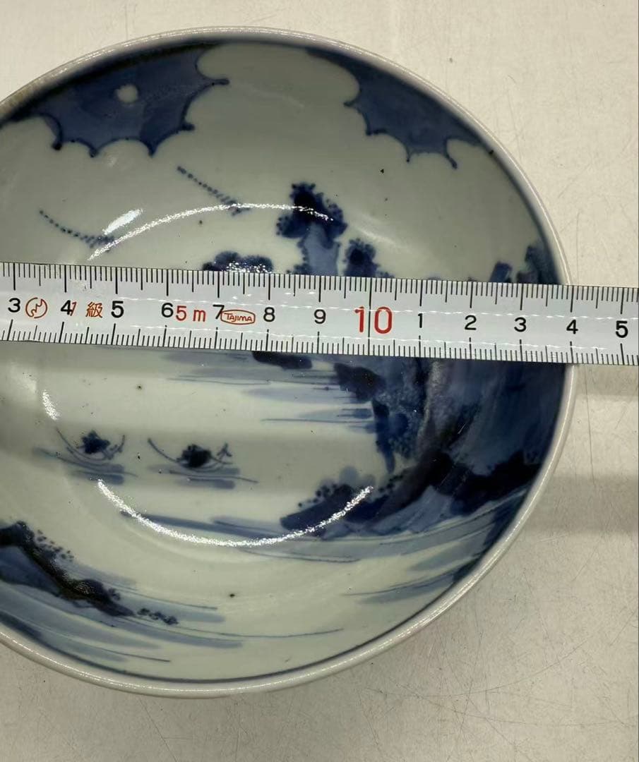 中国　清時代　染付　南京式鉢　送料込み251205