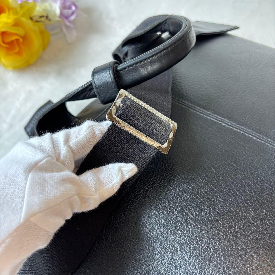 極美品✨バーバリーブラックレーベル BURBERRY レザー ビジネスバッグ